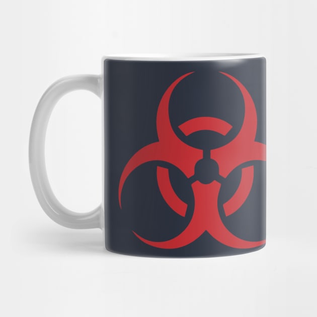 Red biohazard symbol by EvgeniiV